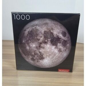 Blue Kazoo Moon Puzzle 1000 Piece Jigsaw Made In USA NEW Round Hard Challenging